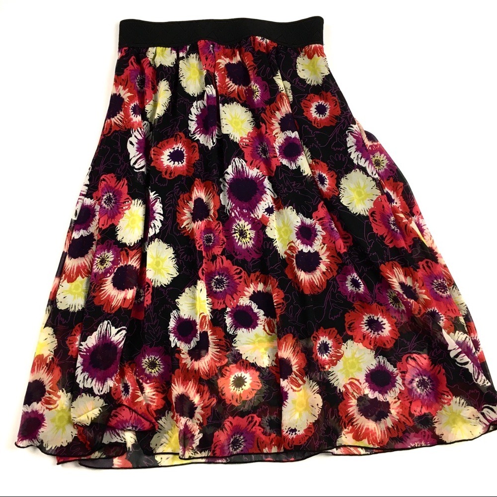 LuLaRoe Lola Skirt Floral Small